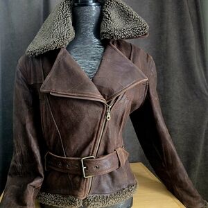 Brown Suede Women's Jacket